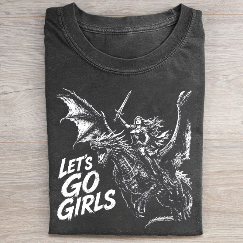 Warrior Woman Dragon Rider T-shirt