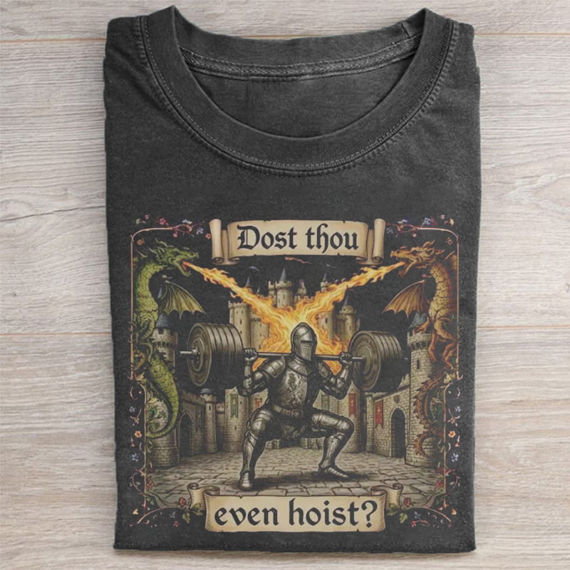 Funny Medieval Gym T-shirt