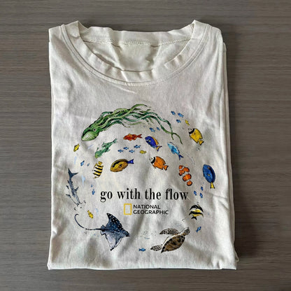 Marine Animals Go With The Flow T-shirt