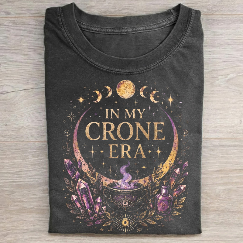 In My Crone Era Witchy Gothic Botanical T-shirt
