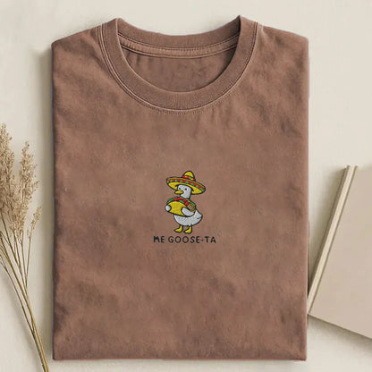 Mexican Goose Embroidered T-Shirt