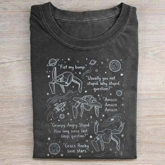 Rocky Quotes Retro Space T-Shirt