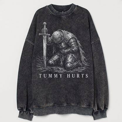 Tummy Hurts Knight Funny Dark Fantasy T-shirt/Sweatshirt