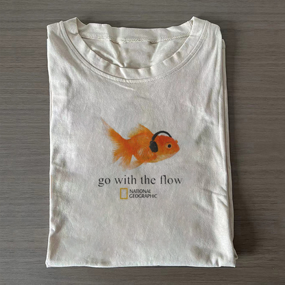 Go With The Flow Goldfish T-shirt