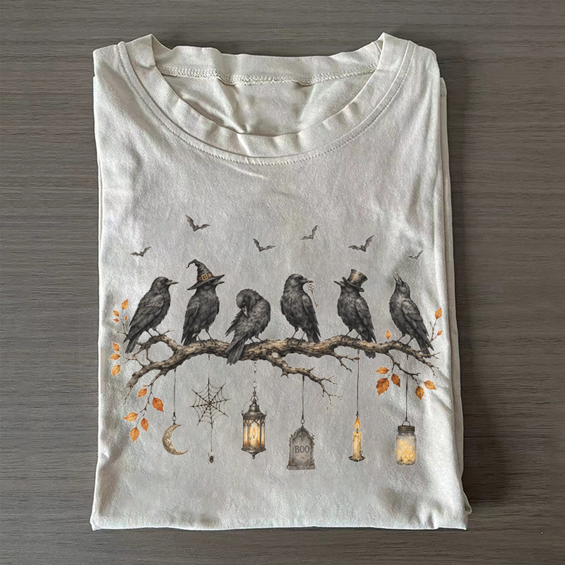 Black Crow Halloween T-shirt