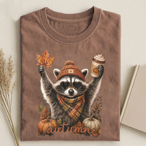 Autumn Raccoon T-shirt