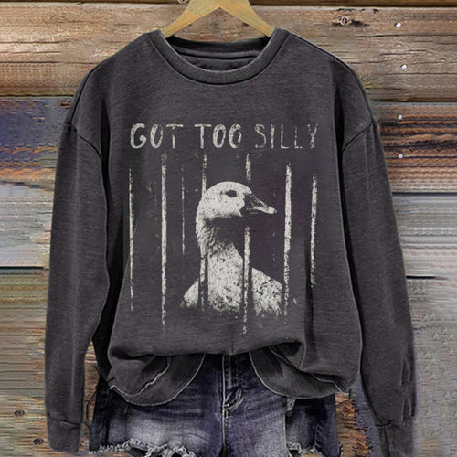 Funny Silly Goose Meme sweatshirt