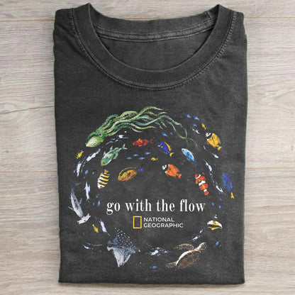 Marine Animals Go With The Flow T-shirt