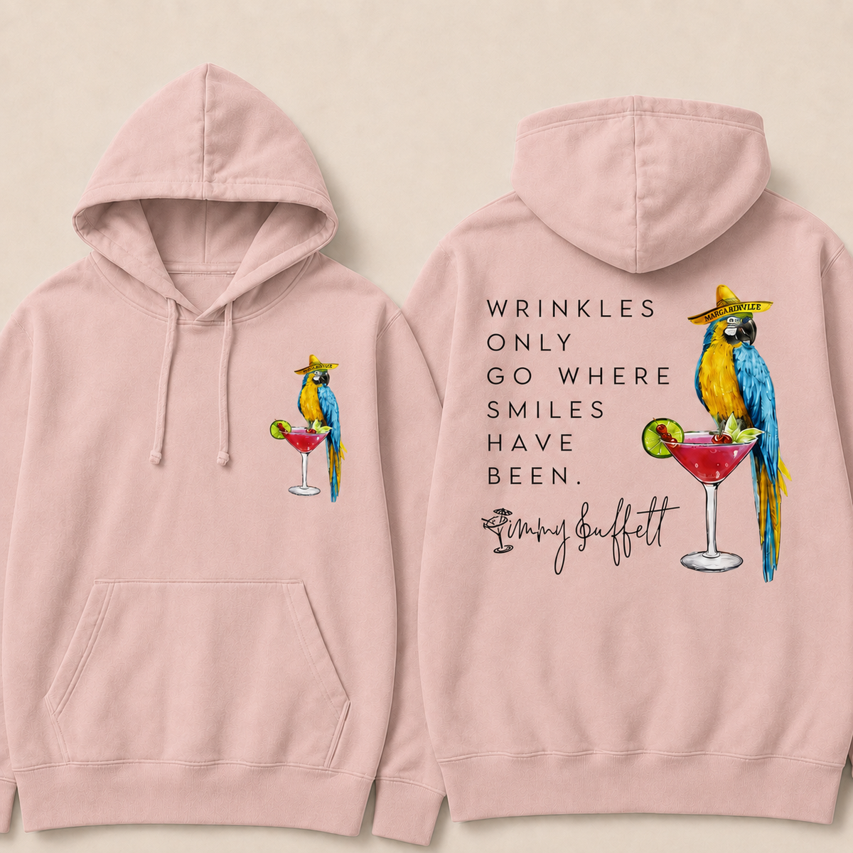 Wrinkles Only Go Where Smiles Have Been Hoodie