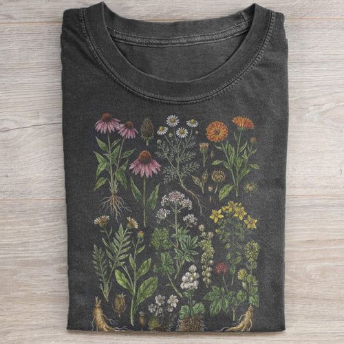 Vintage Meadow Flowers Graphic T-shirt