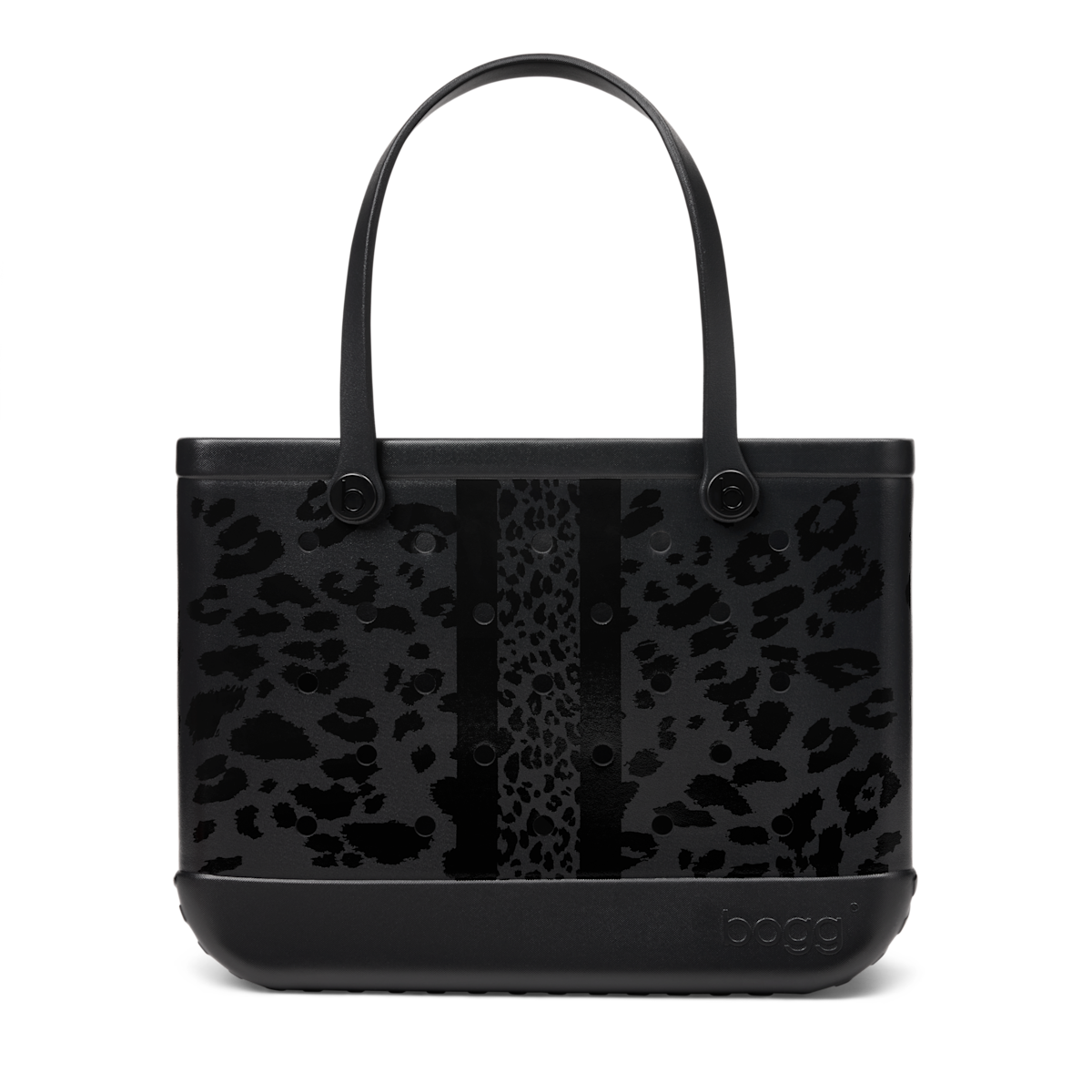 Original Bogg Bag - Black Onyx Leopard Lux