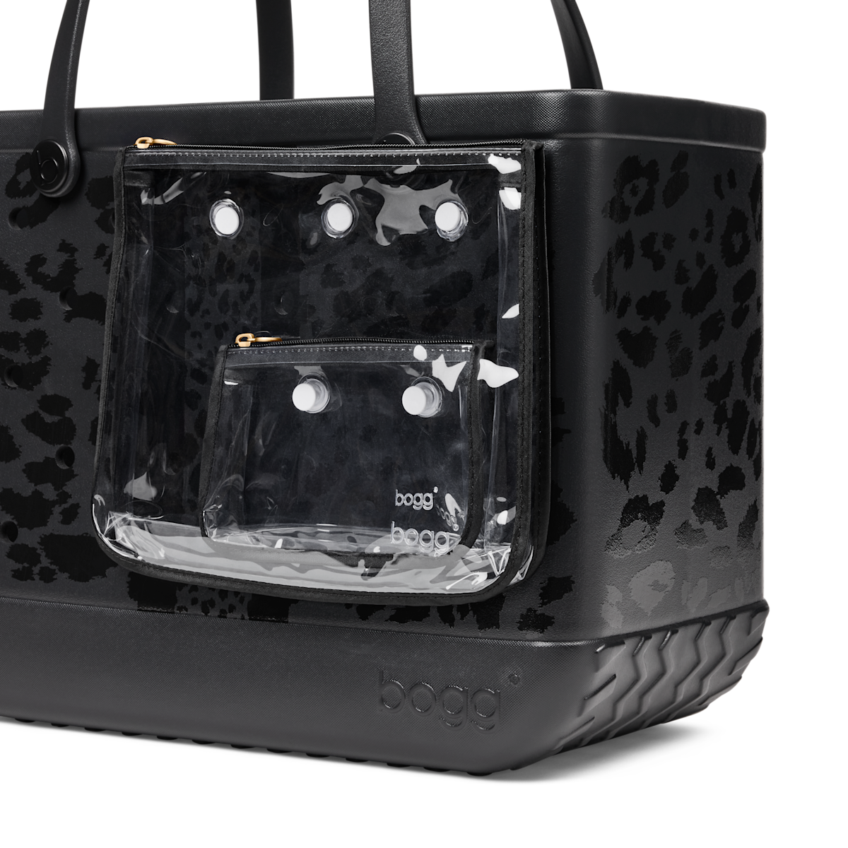 Original Bogg Bag - Black Onyx Leopard Lux