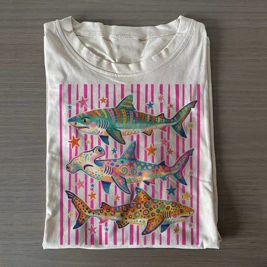 Summer Beach Shark Week Lover T-shirt