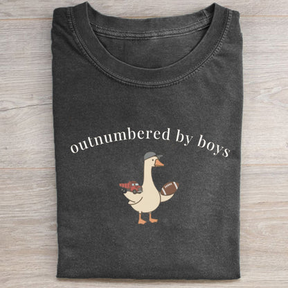 Funny Boy Mom Goose T-shirt